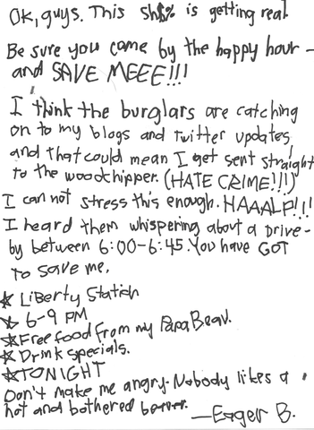 Eager Reminds Everyone About Happy Hour