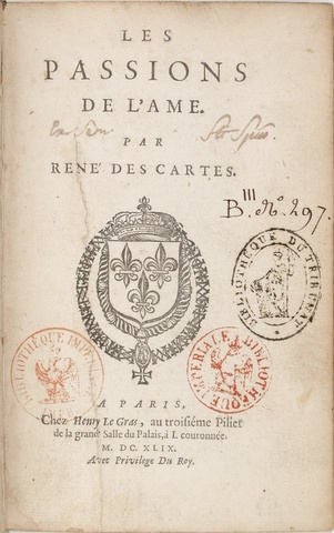 Publicación de Las pasiones del Alma, de René Descartes