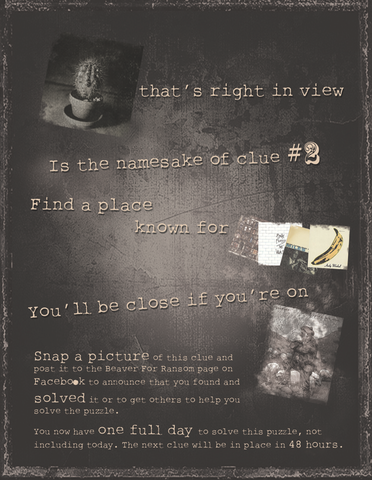 Second Clue is posted for the general public.