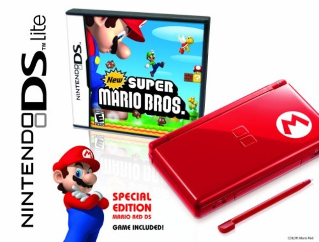 Mi queridísima Nintendo DS roja. Fue la primera que tuve después de que a mi hermano le comprasen la PSP. Mi primer juego fue el Mario Bros y hasta hoy en día con 16 años sigo jugando a ello.