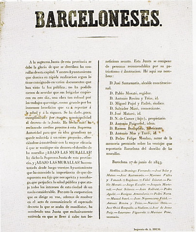 ¡Abajo las murallas!