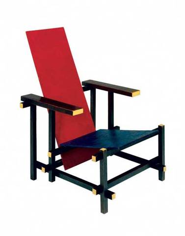 SILLA ROJA Y AZUL