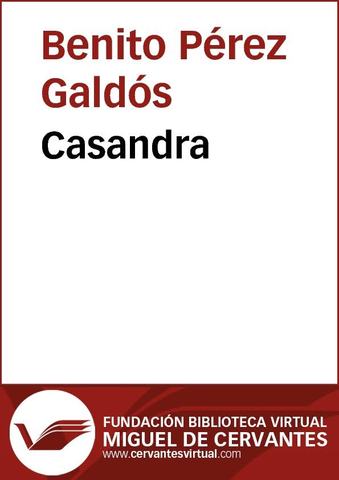 Benito Pérez publica "Casandra"