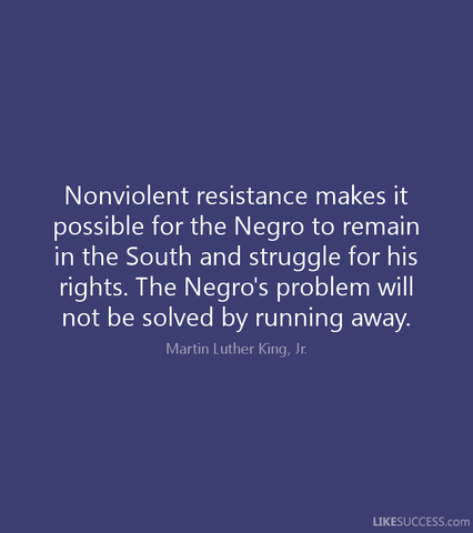 Nonviolent Protest, and Desegregation.