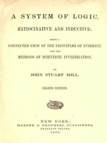 Publicación de El sistema de la lógica, de John Stuart Mill
