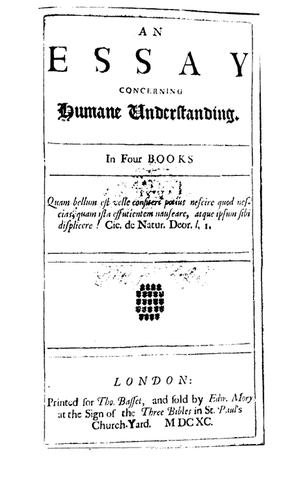 An Essay Concerning Human Understanding, de John Locke