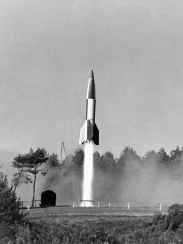 First German military liquid fueled rockets developed