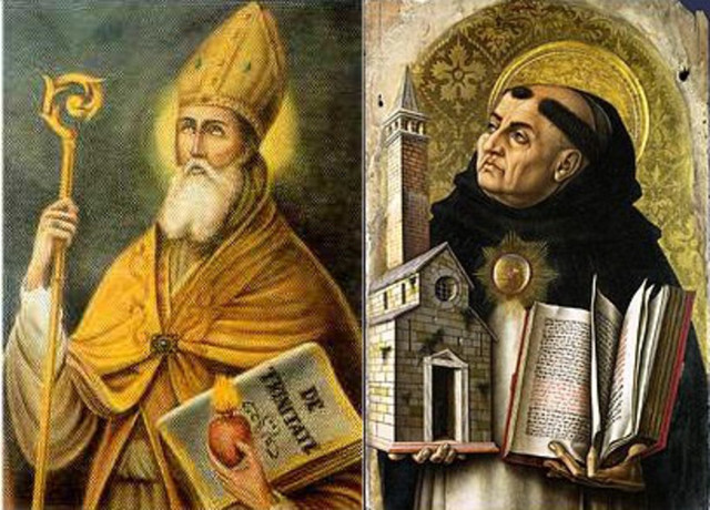 San Agustin y Santo Tomas de Aquino