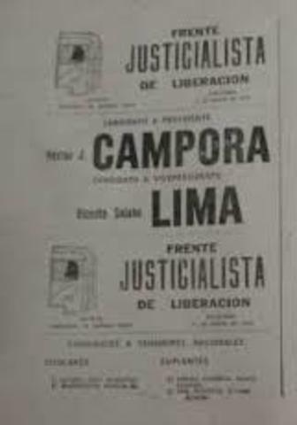 Renuncia de Cámpora