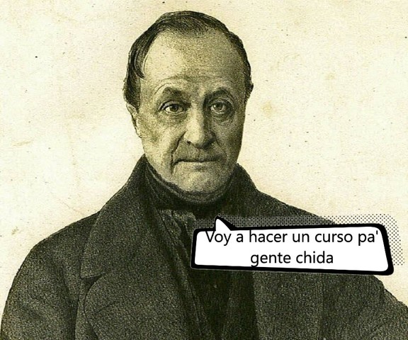Auguste Comte anunció un curso privado.