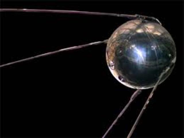 The Soviet Union launched the first satellite, Sputnik, into space