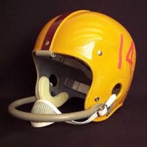 First plastic helmets