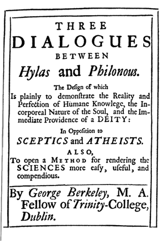 Three Dialogues Between Hylas and Philonus.