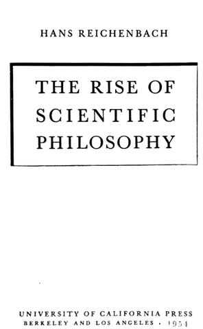 Libro de Hans Reichenbach,