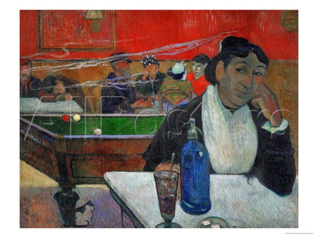 Madame Ginoux in the Café de la Gare in Aires