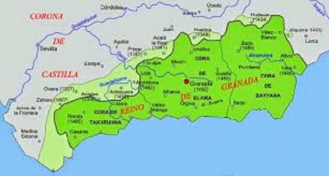 Creación del reino nazarí de Granada.