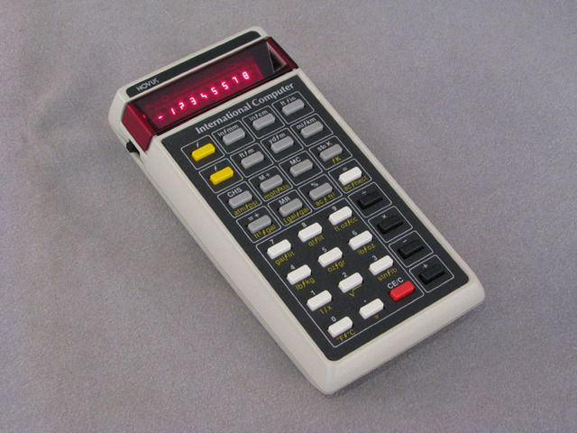 Calculadora de bolsillo.