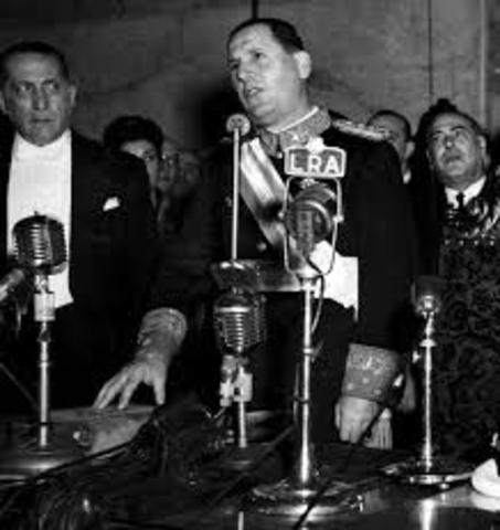 Peron asume el poder