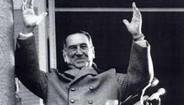 Última aparición de Perón