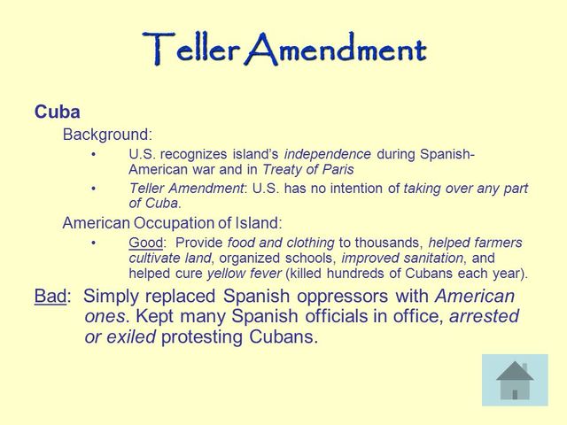 Teller Amendments