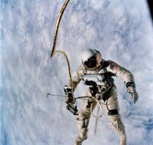 First spacewalk
