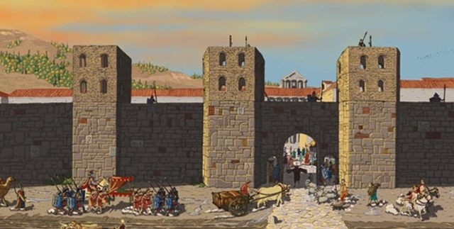 Construcció de la muralla romana