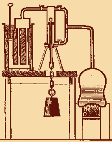 invention of the modern steam engine by James Watt
