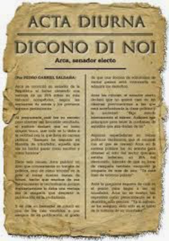 Primer Periódico ("Acta Diurna")