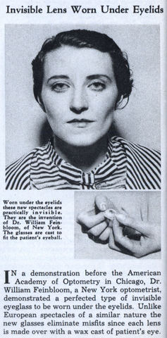 Lenti a contatto in plastica