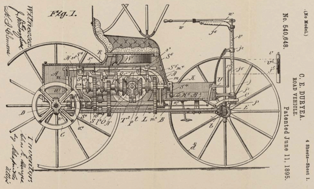 First Automobile Patent
