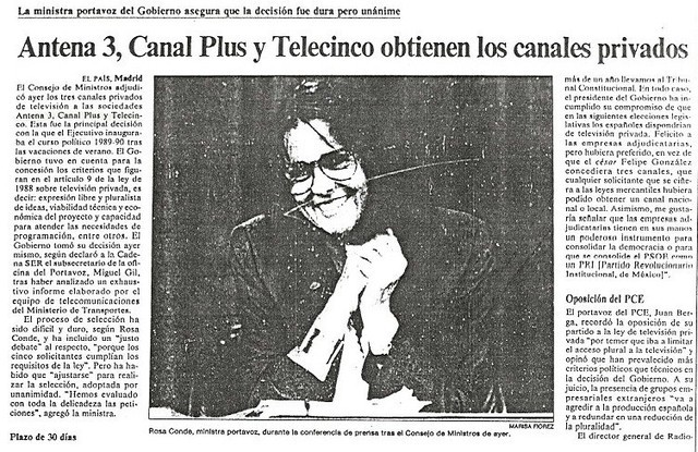 Televisió privada a Espanya