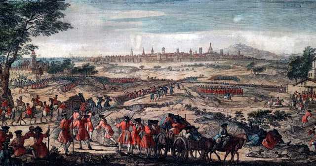 Inici del setge de Barcelona