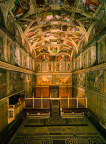 Sistine Chapel ceiling frescoes