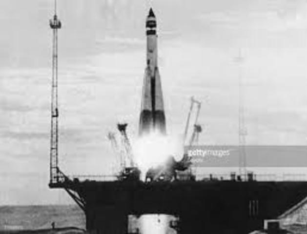 First rocket launched into earths orbit by the USSR