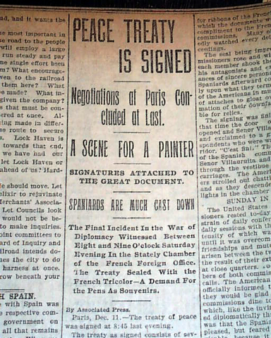 Spanish-American War ends