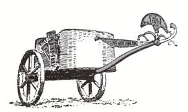 PRIMER CARRO TIRADO POR CABALLOS