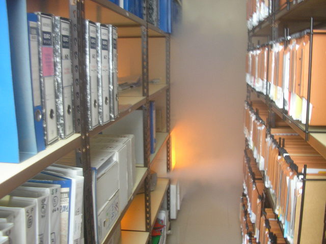 Detección del incendio y activación de la alarma