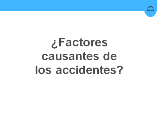 Causas accidentes
