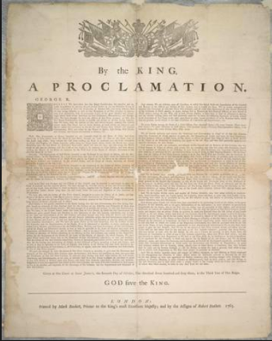 Proclamation of 1763