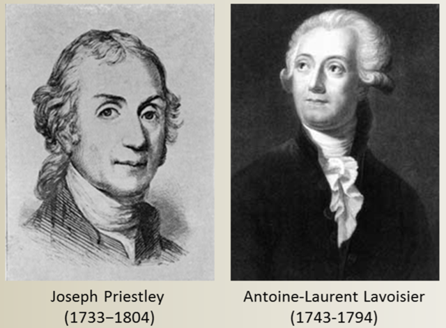 Joseph Priestly and Antoine Lavoisier