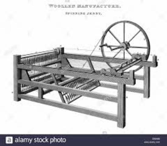 James Hargreaves invents the first Spinning Jenny