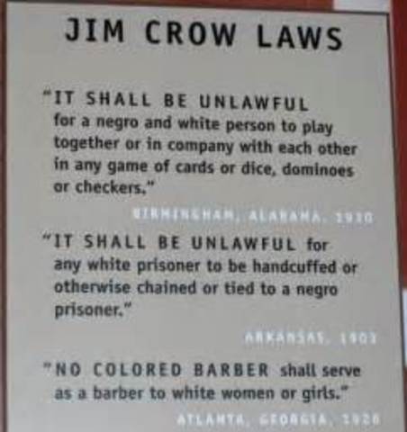 JIm Crow Laws