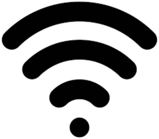 electric waves transmitted by  wireless