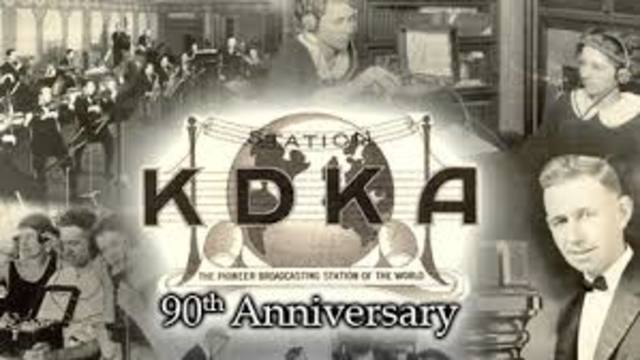 1920: KDKA broadcasts the first regular licensed radio broadcast out of Pittsburgh, PA.