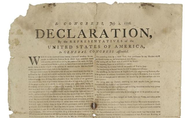 Declaration of Independence Adopted