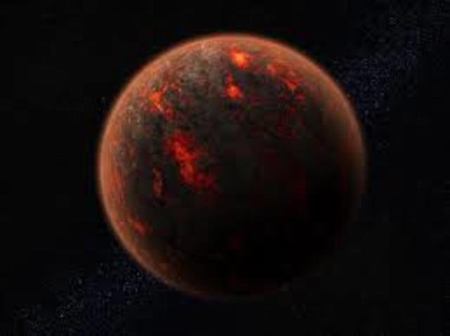 Se forma la corteza terrestre y aparece el agua.