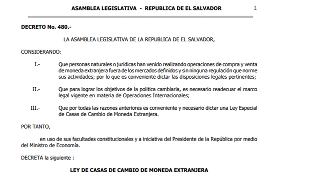 Ley de Casas de Cambio