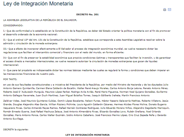 Ley de Integración Monetaria