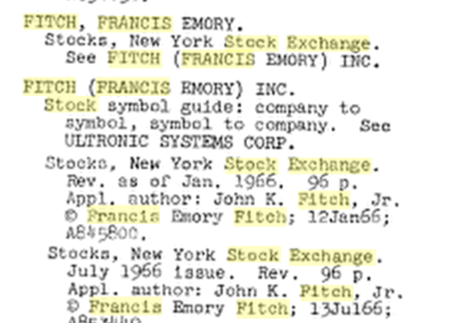 Catalogue of Copyright Entries