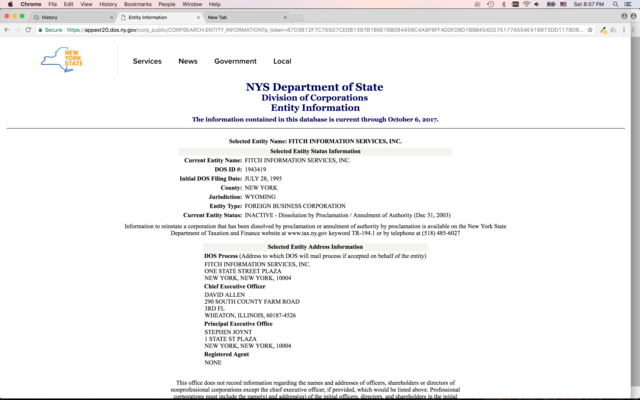 Fitch Information Services, Inc.